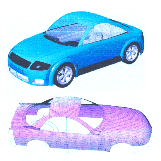 Design project showcase - automotive sketch