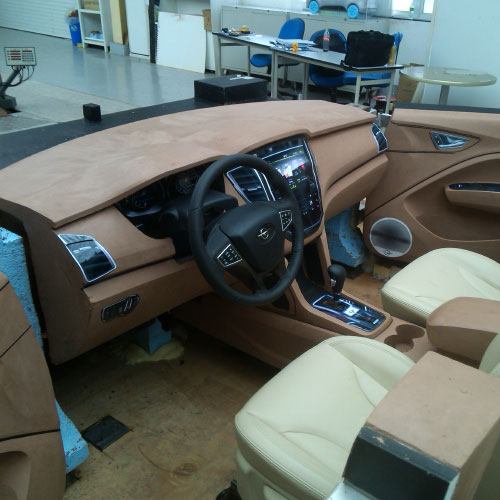 Automotive design - clay modeling process